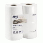 PAPIER TOILETTE DOUBLE ÉPAISSEUR TORK PREMIUM T4 - 48 ROULEAUX DE 198 FEUILLES
