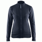 SWEAT ZIPPÉ FEMME MARINE FONCÉ TAILLE S - BLAKLADER