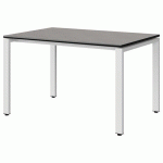 TABLE MALIBU 120X80 T5 SOUDÉ STR BÉTON F186/NOIR BLC 9016