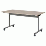 TABLE MALIBU RAB. 160X80 T6 DL STRA ABS ACACIA/GRIS 9006 - MANUTAN EXPERT
