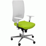 CHAISE DE BUREAU OSSA BLANCA SIMILICUIR - PISTACHE - PIQUERAS Y CRESPO