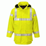 PORTWEST S774 VESTE DE PLUIE HI-VIS MULTI LITE BIZFLAME JAUNE - TAILLE 4XL