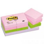 POST-IT LOT DE 12 BLOCS REPOSITIONNABLES COLORIS FLORAL DIMENSIONS 38X51MM 653FL