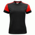 PRINTER PRIME PRIME T-SHIRT FEMMES NOIR/ROUGE - TAILLE XXL