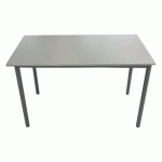 TABLE DE RÉUNION RECONDITIONNÉE GRISE 120X60 CM
