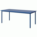 TABLE MALIBU 180X80 T5 4P STRA ABS BLEU U525/BLEU 5005