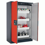 ARMOIRE SÉCURITÉ Q-PEGASUS-90 Q90.195.120.WDAC GRIS/ROUGE - MANUTAN COLLECTIVITÉS