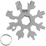 CCYKXA OUTIL MULTIFONCTION FLOCON DE NEIGE 18 EN 1 FLOCON TOURNEVIS OUTIL TOUT PUISSANT EN ACIER INOXYDABLE PORTATIF (ARGENT)