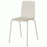 CHAISE MALIBU 4P T7 COQUE BLANC SELE W911 / ACIER BLANC 9016