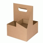 CUP CARRIERS. 4 GOBELETS KRAFT (VENDU PAR 200)