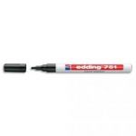 EDDING MARQUEUR PEINTURE ENCRE PERMANENTE NOIRE POUR TOUTES SURFACES POINTE FINE
