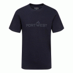 LOT DE 3 - PORTWEST B198 T-SHIRT EN COTON MANCHES COURTES MARINE - TAILLE S