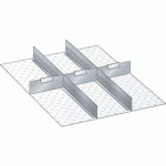 MATÉRIEL DE SUBDIVISION POUR TIROIRS 459X612X100MM - LISTA