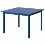 TABLE MALIBU 80X80CM T2 4P STRA ABS BLEU U525/BLEU 5005