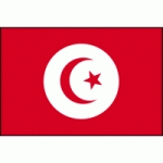 DRAPEAU TUNISIE : DIMENSIONS - 50 X 75 CM