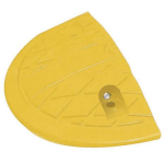 EMBOUT DEMI-CERCLE POUR RALENTISSEUR EN MODULES 5 CM JAUNE