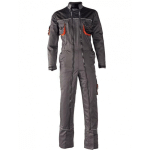 SINGER - COMBINAISON DE TRAVAIL DOUBLE ZIP POLYESTER 245G/M² - TAILLE XXL - CAIRO-XXL - GRIS ANTHRACITE