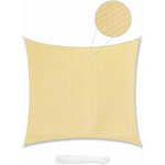 SEKEY - VOILE D'OMBRAGE HDPE PERMÉABLE 3.6×3.6M, BEIGE