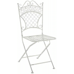 CHAISE DE JARDIN ADELAR BLANC ANTIQUE