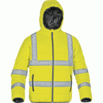 DOUDOUNE MATELASSÉE JAUNE FLUORESCENT S - DELTAPLUS