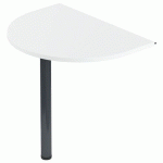 EXTENSION ISIA 1/2 RONDE + 1 PIED MÉTAL BLANC/ANTHRACITE - MBA