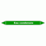 LOT DE 3 - MARQUEUR DE TUYAUTERIE - EAU CONDENSÉE - VINYLE LAMINÉ 355 X 37 MM