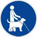 SIGNALÉTIQUE ACCESSIBILITÉ SOL CHIEN GUIDE - WATTELEZ