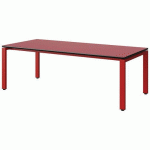 TABLE MALIBU 180X80 T3 SOUDÉ ST ANTIB ROU U321/NO ROUGE 3020