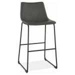 PARIS PRIX - TABOURET DE BAR DESIGN SOLTY 98CM GRIS FONCÉ