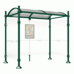 ABRI BUS 2.50 M PROVINCE 2 BARDAGES LAT. AGORA VERT 6005 - PROCITY