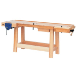 ETABLI BOIS PROFESSIONNEL TYPE EBENISTE 2200X650