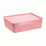 LOT DE 6 - BOÎTE DE RANGEMENT POLYPROPYLÈNE 9,15 L CEP BELLA ROSE