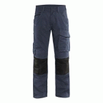 PANTALON DE TRAVAIL SERVICES STRETCH MARINE FONCÉ/NOIR TAILLE 46L - BLAKLADER