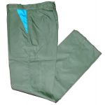 PANTALON DE TRAVAIL TERGAL GRIS/BLEU T.44