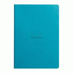 RHODIARAMA PIQÛRE A5 LIGNÉ 64 PAGES, PAPIER 90G - TURQUOISE