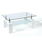 TABLE BASSE TABLE BASSE ALVA 100 X 60 CM BLANCHE