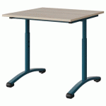 TABLE MALIBU 80X80 T3/T6 DL STR ABS ACACIA/BLEU 5025 - MANUTAN EXPERT