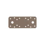 FLACHVERBINDER DURAVIS® 133 X 55 X 2,5 MM, MATERIAL: STAHL, SENDZIMIRVERZINKT, OBERFLÄCHE: PERLBEIGE RAL 1035