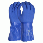 GANTS DE MANUTENTION DE PROTECTIONS CHIMIQUES PVC - BLEU - TAILLE 10