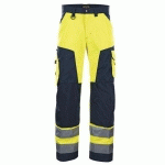 PANTALON HAUTE VISIBILITÉ JAUNE FLUORESCENT/MARINE TAILLE 38 - BLAKLADER