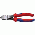 PINCE COUPANTE DE CÔTÉ DÉMULTIPLIÉE 180MM - BI-MATIÈRE - TÊTE POLIE - KNIPEX