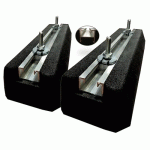 SUPPORTS DE SOL - L 400 MM - CHARGE MAX 300 KG - 1 PAIRE - MINI RUBBER EID