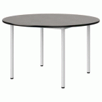 TABLE MALIBU Ø 120 T5 4P STRA ANTIB BÉTON F186/NOIR BLC 9016