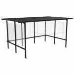 ABRI FUMEURS BEAUFORTAIN 405 X 244 NOIR PROFOND - ABRI PLUS