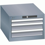 ARMOIRES À TIROIRS GRIS 411X572X283 AVEC 3 TIROIRS 75KG - LISTA