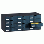 BLOC CLASSEUR 16 TIROIRS NOIR - MANUTAN COLLECTIVITÉS