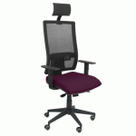CHAISE DE BUREAU HORNA AVEC TÊTIÈRE - VIOLET