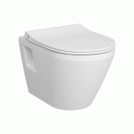 CUVETTE WC SUSPENDUE AVEC BRIDE AVEC ABATTANT SLIM FREIN DE CHUTE - INTEGRA VITRA