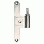 PAUMELLE MÂLE EN ACIER ZINGUÉ BLANC SANS FOURREAU - DIAMÈTRE NŒUD 16MM -MAIN DROITE X100 MONIN