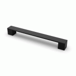 POIGNÉE DE MEUBLE CHEAM - L 25 MM - H 25 MM - NOIR MAT - PAR 4 - 163MM HETTICH